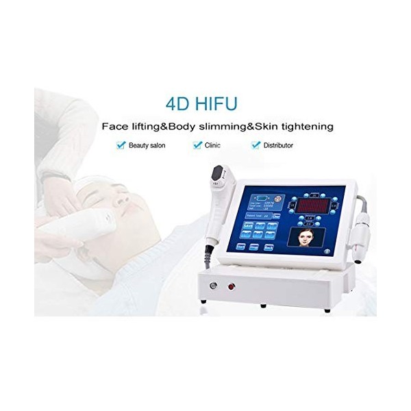 Portable 4D Hifu machine ultra HIFU rides enlèvement peau du visage Appareil de levage peau de serrage machine