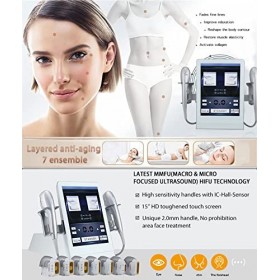 Instrument Anti-Âge 7D HIFU Machine De Beauté Non Invasive pour Amincir Le Lifting du Visage/Élimination des Rides des Yeux/R