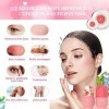 GeeRic Rouleaux de glace en silicone pour le visage, contour du visage cubique pour le cou des yeux, rouleau de massage du vi