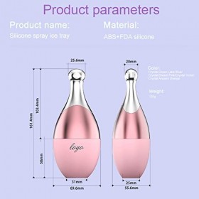 2Pcs Ice Roller Visage - Rouleaux de Glace en Silicone pour le Visage, Ice Roller - Roller Visage, Aide à Améliorer lélastic