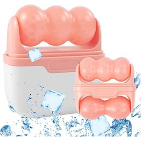 Ice Roller for Face & Eye, Face Massager Roller with 2 Heads for Relief Eye Puffiness, Migraine, Pain, Minor Injury, Facial S