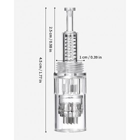jutyum 10 Pièces Aiguille Microneedling 36 Pin, Micro Needling de Remplacement, Dermapen Aiguilles, Microneedling Cartouches 