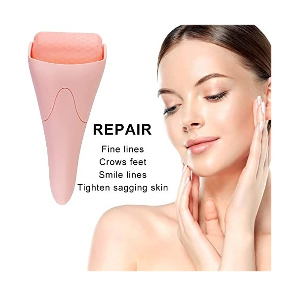 Rouleau à glace pour visage et yeux,Ice Roller Face Massager,Rouleau à Glace pour le Visage et Les Yeux,Rouleau pour Visage,I