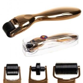 Derma Roller Rouleau à Aiguilles 0,2 mm Microneedling Stimuler Regeneration Efficace Collagene Kit Anti Age - Le Bazaar Shop 