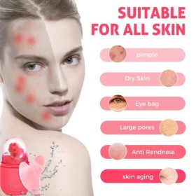 Ice roller,SerDa-Run ice roller visage，massage visage，rouleau massage visage，Facial Rouleau à glace raffermit et réduit les p