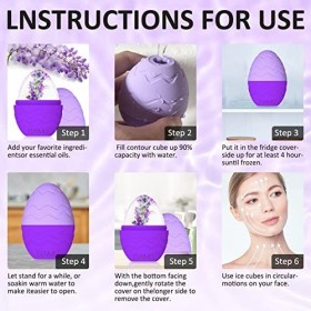 Rouleau à glace pour le visage pour blanchir et lifter, raffermir la peau, moule à glace pour le visage, peau pour raffermir 