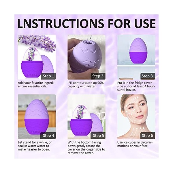 Rouleau à glace pour le visage pour blanchir et lifter, raffermir la peau, moule à glace pour le visage, peau pour raffermir 