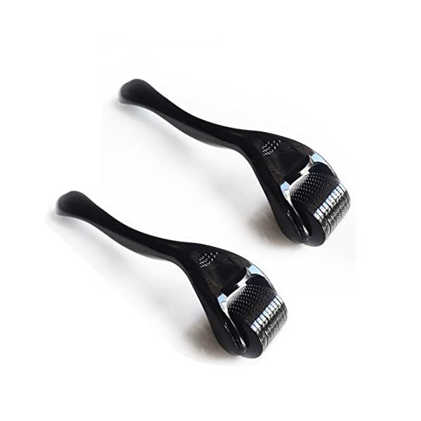 2Pcs Rouleau À Billes De 0,5 Mm,Beard Roller,Rouleau Micronéedling,Rouleau Derma Pour La Croissance Des Perles Et Le Soin Des