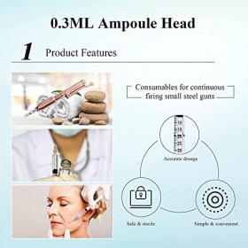0.3ml 5pcs Hyaluronic Stylo Accessoire Hyaluronique tête Ampoule Tête, Massage Atomizer Machine De Beauté Machine pour Liftin