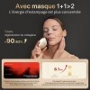 AMIRO Le plus récent appareil facial de radiofréquence destampage, EMS, 2 modes et 3 niveaux de machine faciale à micro-cour