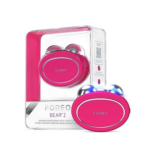 FOREO BEAR 2 Appareil micro courant visage liftant et tonifiant avancé - Sculptant anti-âge - Lifting visage instantané - Raf