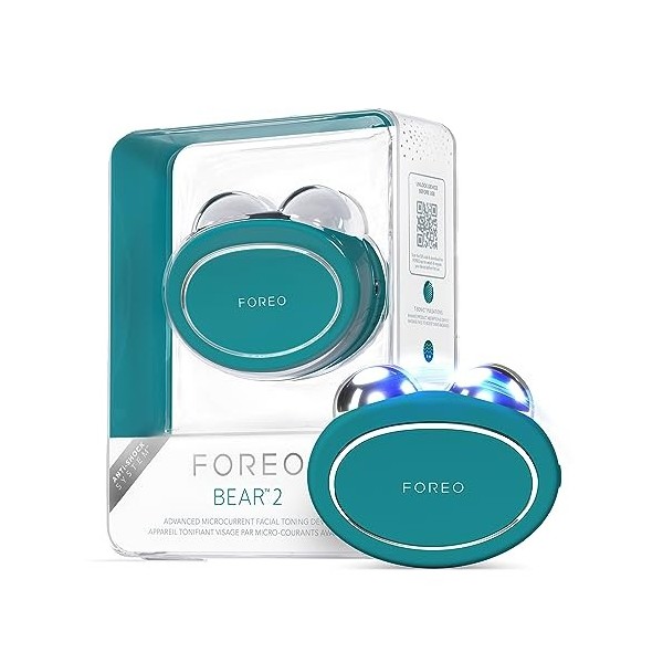 FOREO BEAR 2 Appareil micro courant visage liftant et tonifiant avancé - Sculptant anti-âge - Lifting visage instantané - Raf