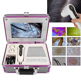 Analyseur de Peau Machine Analyseur de Cheveux Professionnel 10,1 Pouces Microscope de Charge Cuir Chevelu Follicule Pileux P
