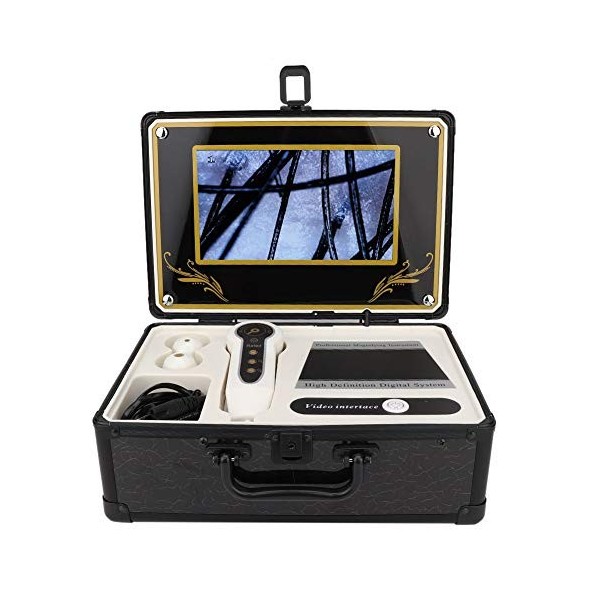 Analyseur de cheveux de diagnostic de peau, 50X 200X analyseur de détecteur de cuir chevelu de cheveux de peau outil de soin