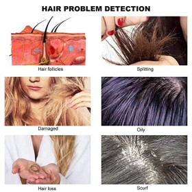 Analyseur de poils de peau, Testeur multifonctionnel de la peau et des cheveux, Analyseur de Santé de la Peau, Système de Sca