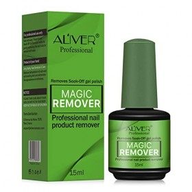 Dissolvant Magique De Vernis A Ongles,Outil De Dissolvant De Vernis A Ongles En Gel,Enlève Facilement Et Rapidement Le Vernis