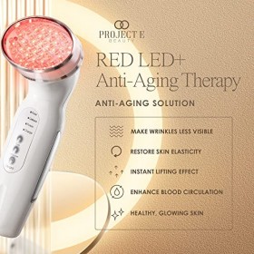 Appareil de Luminothérapie ROUGE par Project E Beauty | Soins Anti-âge | Stimulation du Collagène | Raffermissement et liftin