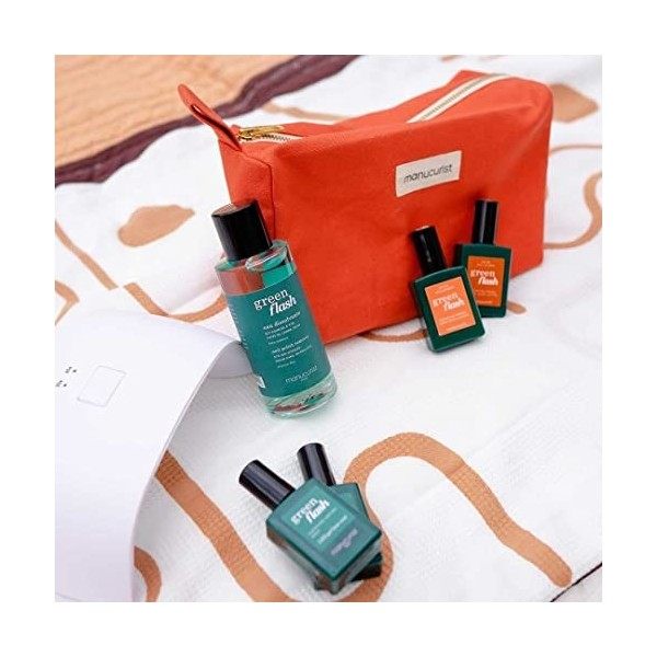 Manucurist Dissolvant Green Flash - Dissolvant Vernis Green Flash et Vernis à Ongles Green - Dissolvant Bio Sourcé Efficace -