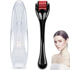 Derma Roller 540 Rouleau à aiguilles de 0.5 mm, rouleau à micro-aiguilles pour la croissance des poils du visage, micro-aigui