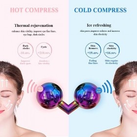 Globes de glace pour le visage, boules de glace en acier inoxydable incassable, boules de glace pour le visage, globes de gla