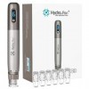 Dr.pen Microneedling Dermapen Hydra Pen H3 sans fil 2 en 1 avec 6 aiguilles de rechange 12 broches, 6 niveaux de vitesse 0-1,