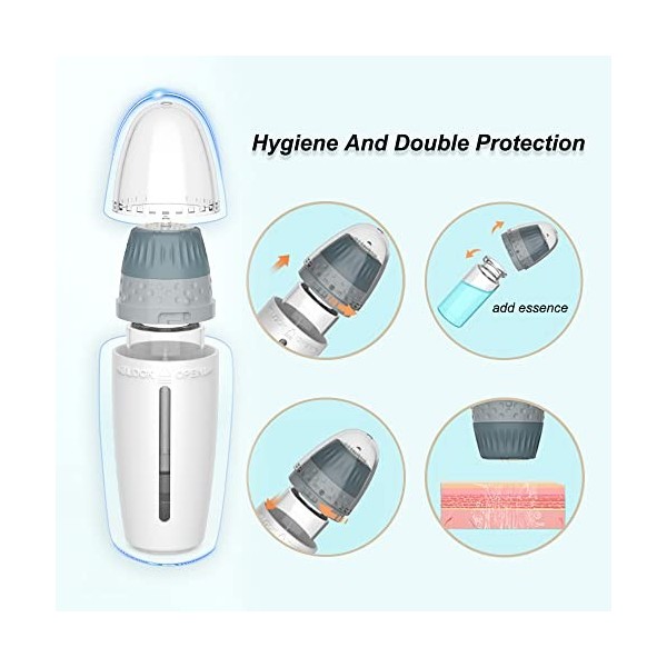 Krasota Derma Microneedling Pen Tampon réglable Hydra 24 Bio Needle Facial Body Skin Pen Barba Kit Hair Serum Growth Applicat