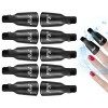 Hanyousheng Pince, 10 Pièces Capuchon Ongle Vernis Semi Permanent, UV Gel Dissolvant Clips Tool pour le Nettoyage des Ongles 