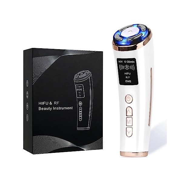 Machine faciale HIFU rides supprimer 3 en 1 masseur de visage machine à ultrasons focalisée à haute intensité RF EMS raffermi