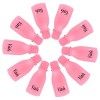 Hanyousheng Pince, 10 Pièces Capuchon Ongle Vernis Semi Permanent, UV Gel Dissolvant Clips Tool pour le Nettoyage des Ongles 