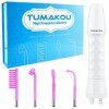 TUMAKOU Appareil Haute Frequence Esthetique - Appareil Visage Anti Ride Avec 4 Argon Electrodes pour Traitement de lacné - S