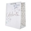 Hallmark Ensemble sac cadeau et papier de soie multi-occasions – Motif holographique avec papier argenté