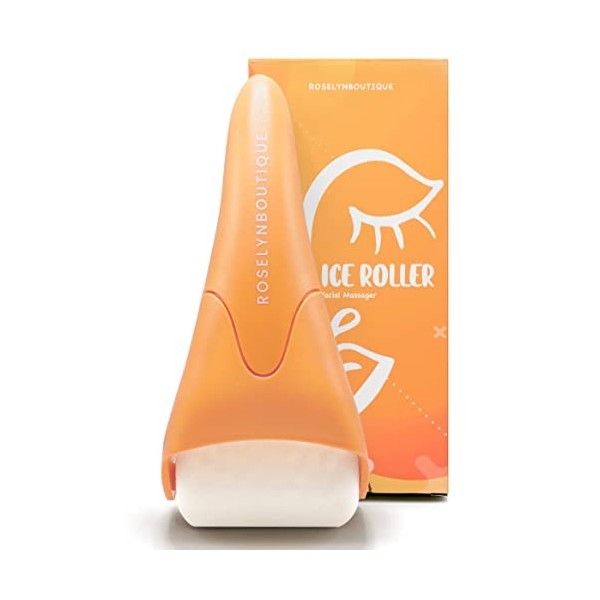 ROSELYNBOUTIQUE Rouleau de glace de cryothérapie pour massage des rides du visage – Cadeaux dauto-soins de la peau Outils de