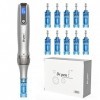 Dr.Pen M8S Kit de stylo à micro-aiguilles sans fil à la maison pour lutter contre lacné, les cicatrices et les rides avec di