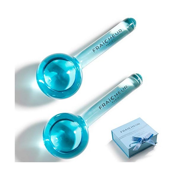 Globes De Glace Fraîcheur | Cryo Roller Gelé Pour Massage Du Visage | Ice Roller Pour Soins De La Peau Avec Liquide Antigel À