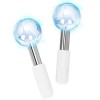 Ice Globes Facials Massager Rouleau de refroidissement cryogénique en acier inoxydable pour le visage, le cou et les yeux Cer