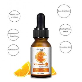 Derma Roller Microneedling Kit for Face 0.5 mm and Vitamin C Serum with Hyaluronic Acid Face Serum - Titanium Microneedle Bio