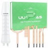 Appareil Haute Frequence Esthetique - UUPAS Haute Frequence Visage Baguette with 6 Tubes Néon pour Visage/Cheveux/Corps - Mac