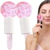 Facial Ice Globes Lot de 2 Globes Facial Globes pour Outils de Massage Facial Roller Appareil de Massage pour Peau Froide, ré