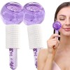 Facial Ice Globes Lot de 2 Globes Facial Globes pour Outils de Massage Facial Roller Appareil de Massage pour Peau Froide, ré