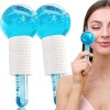 Facial Ice Globes Lot de 2 Globes Facial Globes pour Outils de Massage Facial Roller Appareil de Massage pour Peau Froide, ré