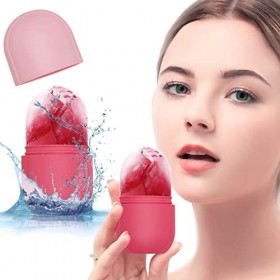 Rouleau à glace pour le visage et les yeux, cube glace pour le visage, rouleau à glace Gua Sha, moule à glace en silicone réu