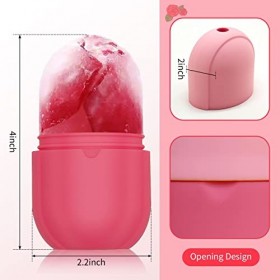 Rouleau à glace pour le visage et les yeux, cube glace pour le visage, rouleau à glace Gua Sha, moule à glace en silicone réu