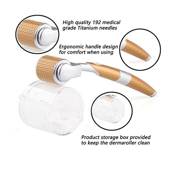 Rouleau Micro - Cutané, 192 Rouleau Micro - Cutané Aiguille Rouleau Micro - Cutané Professionnel Aiguille Micro - Cutanée Tro