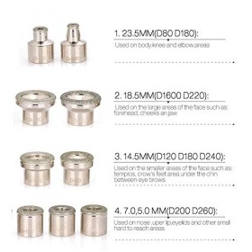 Bouts de diamant de Dermabrasion, kits de microdermabrasion de diamant avec des éponges de manche en acier inoxydable et un s