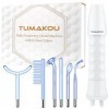 TUMAKOU Appareil Haute Frequence Esthetique Bleu 6 en 1 - Appareil Visage Anti Ride - pour Soins pour le Visage,Traitement de