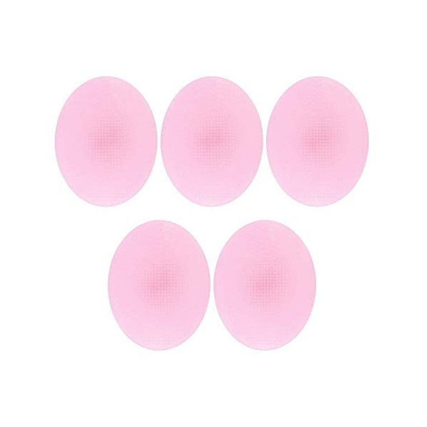 POFET Lot de 5 brosses de nettoyage pour le visage en silicone souple pour enlever les points noirs et les points noirs