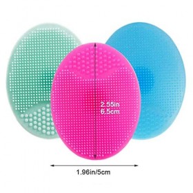 POFET Lot de 5 brosses de nettoyage pour le visage en silicone souple pour enlever les points noirs et les points noirs