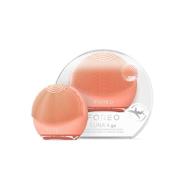 FOREO LUNA 4 go Brosse Nettoyante, Massante & Raffermissante Visage - Brosse Premium - Améliore labsorption des soins - Acce