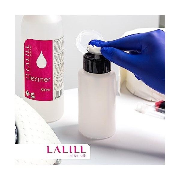 Lalill Cleaner Ongles Degraissant 500ml - Nettoyant pour Ongles Dégraissant pour Gels, Hybrides et Brosse à Ongles - Désinfec