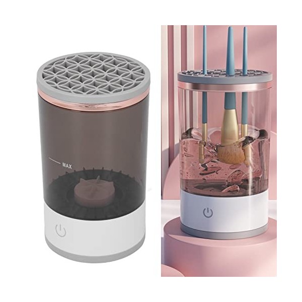 Machine de Nettoyage de Pinceaux de Maquillage électrique, Essoreuse de Nettoyage Automatique pour Pinceaux Cosmétiques, Nett